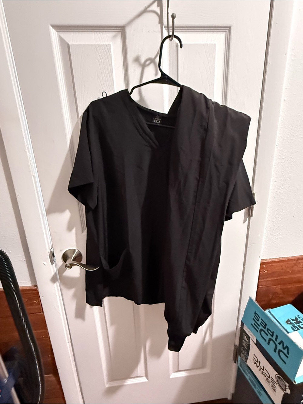 Classic Black V-Neck Women’s Scrubs